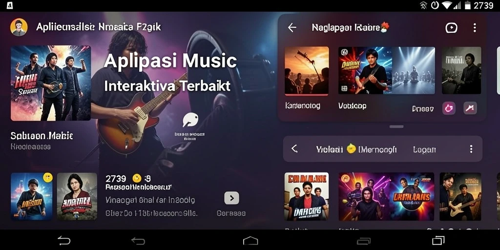 Screenshot utama 2739 menampilkan antarmuka aplikasi musik interaktif.