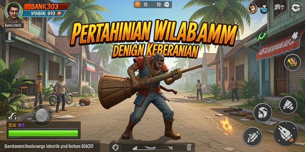 Screenshot utama BANK303 menampilkan gameplay seru Tower Defense yang mendebarkan.