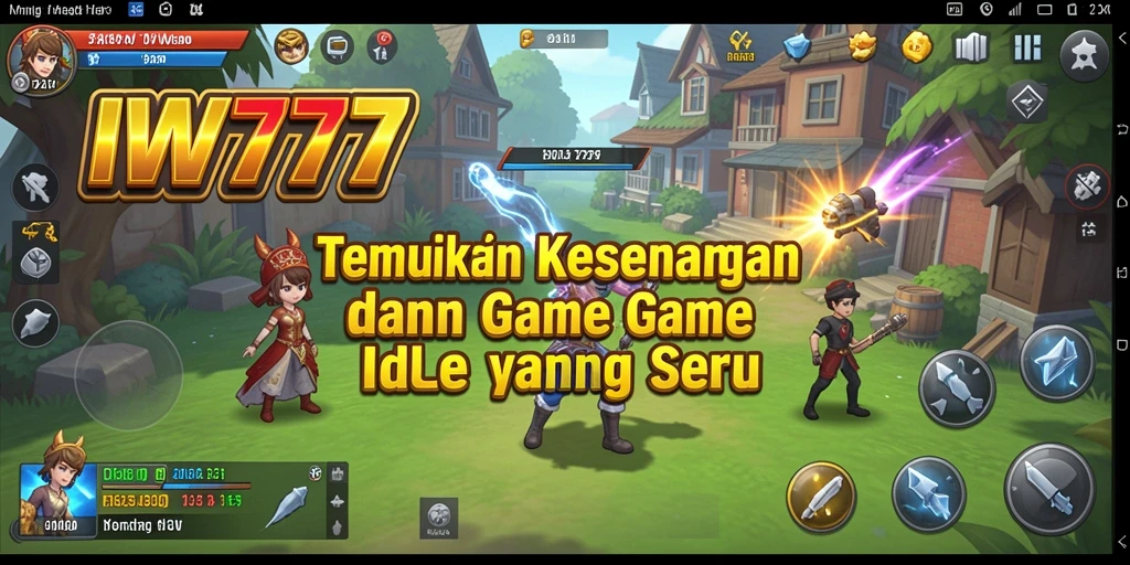 Tampilan gameplay IW777 yang menarik dan seru dalam genre Idle.